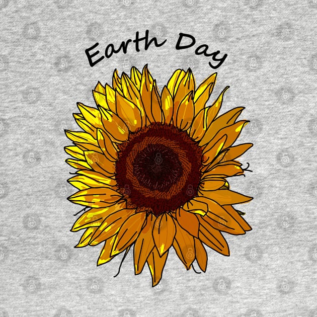 Sunflower for Eco Earth Day by ellenhenryart